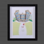 Cartoon-like image of Hardwick Hall